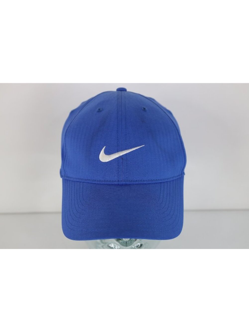 Vintage Y2K Nike Golf Travis Scott Mini Swoosh Striped Legacy Hat Cap Blue